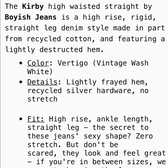 Boyish The Kirby Straight Jeans - Picture 3 of 4